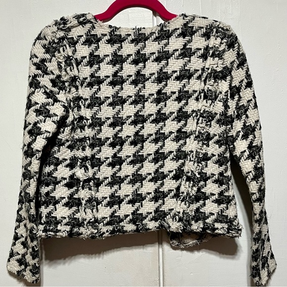 IRO Hope Houndstooth Jacket in Black/White, Sz 34 - Picture 8 of 15